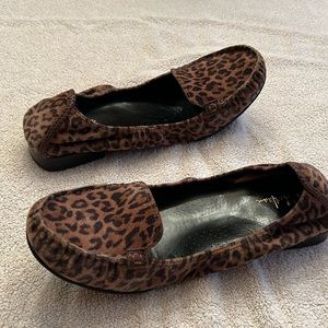 Cole Haan Drivers with animal print and Nike Air technology